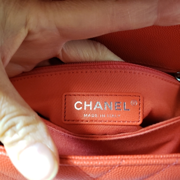 Chanel coco handle mini red chevron bag - Picture 5 of 15
